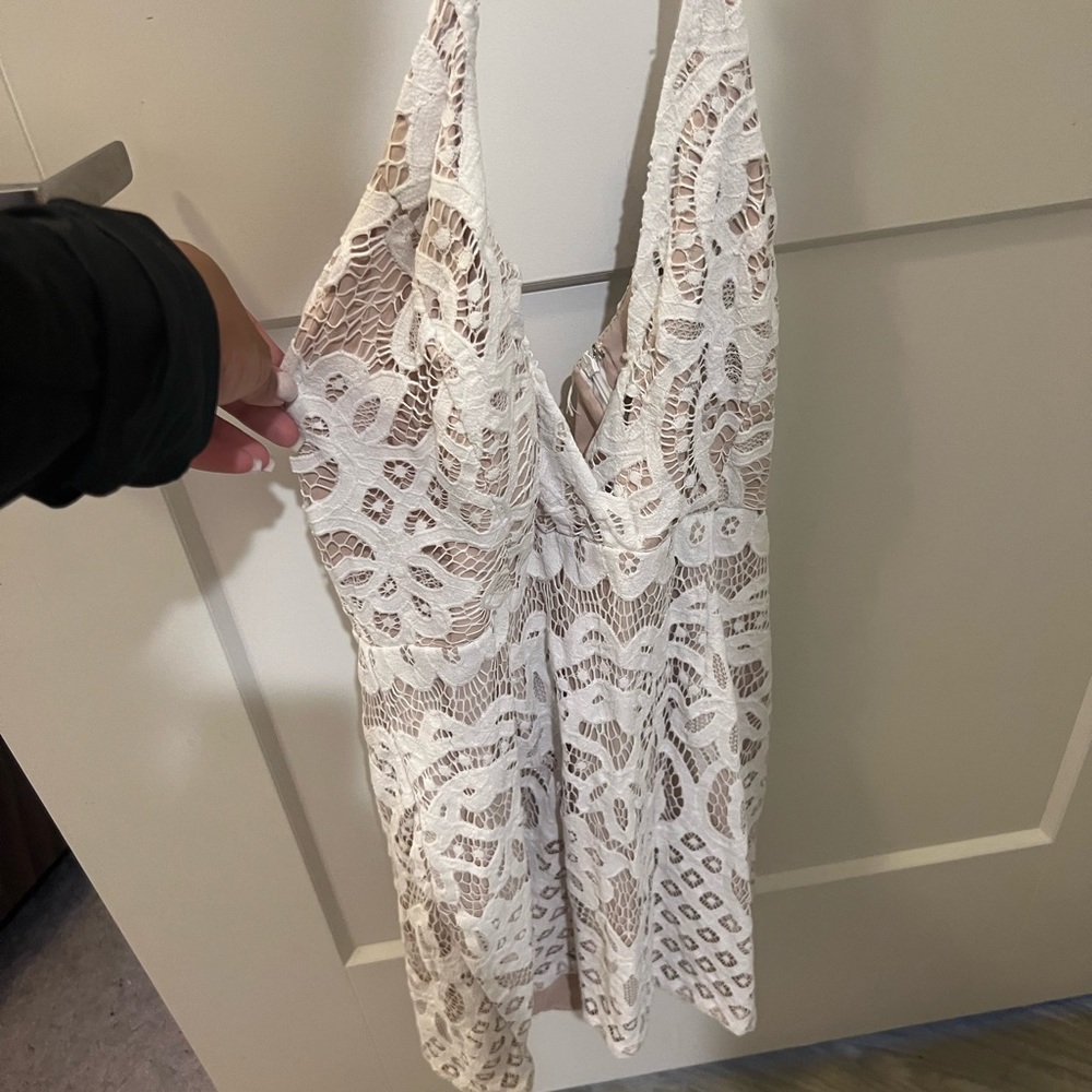 Tobi white lace dress